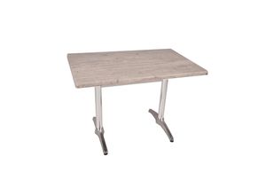 4059865631931 - Bistrotisch Set Washington Pine 110x70cm Tischgestell Alu blank Garten Tisch