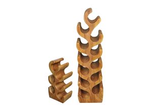 4059865695629 - Wand-Weinregal Mangoholz Flaschenregal Wandbar Weinflaschenhalter Flaschenhalter