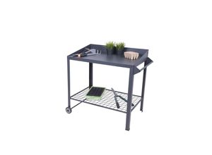 4059865697609 - Mobiler Pflanztisch DIANA Blumentisch Gartentisch Ablage Garten Terrasse Tisch