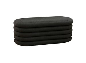 4059865701009 - Bouclé Polsterhocker Bettbank Anthrazit Sitzhocker Hocker Fußhocker Stoffhocker