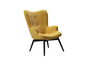 4059865708763 - Sessel Gelb Strukturstoff Relaxsessel Polstersessel Ohrensessel Loungesessel 4059865708763 - Sessel Gelb Strukturstoff Relaxsessel Polstersessel Ohrensessel Loungesessel