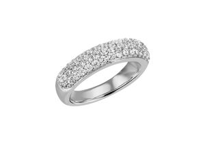 4059873387356 - Fingerring FIRETTI Schmuck Geschenk Silber 925 Silberring Ring Pavé-Optik glitzernd Fingerringe Gr 60 Silber 925 (Sterlingsilber) 54 mm silberfarben (silberfarben kristallweiß kristallweiß) Damen Fingerringe mit Zirkonia (synth)