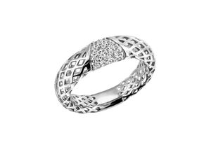 4059873965394 - Fingerring FIRETTI Schmuck Geschenk Silber 925 Silberring glitzernd Fingerringe Gr 54 Silber 925 (Sterlingsilber) 51 mm silberfarben (silberfarben kristallweiß kristallweiß) Damen mit Zirkonia (synth)