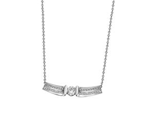 4059873977373 - Kette mit Anhänger FIRETTI Schmuck Geschenk Silber 925 Halsschmuck Halskette Ankerkette Solitär Halsketten Gr Silber 925 (Sterlingsilber) Länge 45 cm silberfarben (silberfarben kristallweiß) Damen mit Zirkonia (synth)