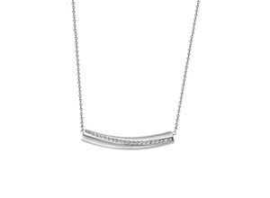 4059873981165 - Kette mit Anhänger FIRETTI Schmuck Geschenk Silber 925 Halsschmuck Halskette Ankerkette Halsketten Gr Silber 925 (Sterlingsilber) Länge 45 cm silberfarben (silberfarben kristallweiß) Damen mit Zirkonia (synth)