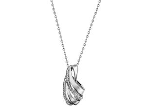 4059873981271 - Kette mit Anhänger FIRETTI Schmuck Geschenk Silber 925 Halsschmuck Halskette Ankerkette Halsketten Gr Silber 925 (Sterlingsilber) Länge 45 cm silberfarben (silberfarben kristallweiß) Damen Ketten mit Anhänger Zirkonia (synth)