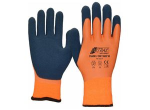 4059904007086 - Kälteschutzhandschuhe Soft Grip Winter 3560W 12 Paar wasserabweisend flexibel weich reißfest Warnfarbe - Größe9 - Nitras