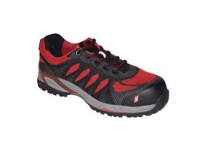 4059904098763 - Nitras - Sicherheitsschuh pro step Größe 42 schwarz rot Schuhweite 11 S1P src en iso 20345 en 6 Textil