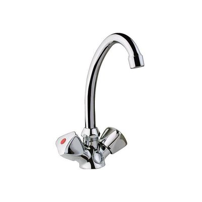 4059915020876 - Heima-press - Waschtisch-Zweigriffmischer Etou 244 mm - Niederdruck - chrom - für Elektroboiler