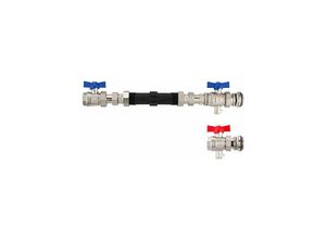 4059915029855 - Heima-press - Anschluss-Set für Wärmezähler mit 1 Zoll-Gewinde - 130 mm - Durchgangsform