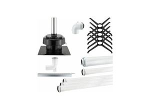 4059915036334 - - Paket Abgassystem D60 Schachtabdeckung Metall - raumluftunabhängig - ZK01000