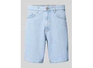 4059919279386 - Straight Leg Jeansshorts mit Label-Stitching Modell EARL