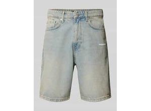 4059919413902 - Straight Leg Jeansshorts mit Label-Stitching Modell EARL