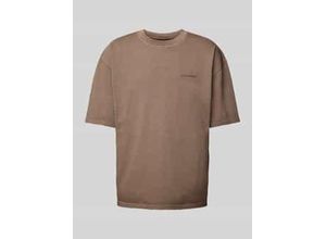 4059919477591 - Oversized T-Shirt mit Label-Stitching