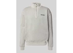 4059919526527 - Oversized Sweatshirt mit kurzem Reißverschluss