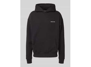 4059919586101 - Oversized Hoodie mit Logo-Stitching und Känguru-Tasche