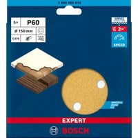 4059952541525 - Accessories expert C470 2608900814 Exzenterschleifpapier gelocht Körnung 60 (ø) 150 mm 5 St - Bosch