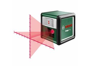 4059952647937 - Professional Kreuzlinienlaser Quigo Plus mit Stativ (grün schwarz rote Laserlinien Reichweite 7 Meter) (0603663602) - Bosch