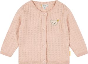 4059991668924 - Strickjacke Baumwolle Zopfmuster für Babys und Kleinkinder rosa 80