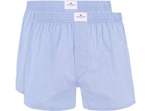 4059995096587 - TOM TAILOR Boxershorts Westside C kariert 2er-Pack für Herren blau L