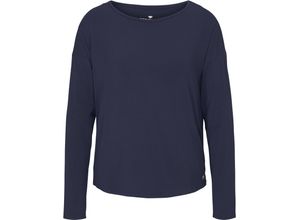 4059995183041 - TOM TAILOR Schlafshirt Rundhals uni für Damen blau 36