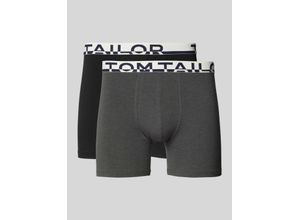 4059995393761 - Slim Fit Trunks mit Label-Schriftzug am Bund
