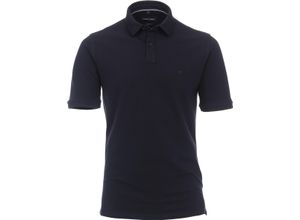 4060031987738 - CASAMODA Poloshirt Seitenschlitze Logo-Stickerei für Herren blau XL