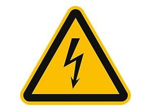 4060081016099 - moedel Warnschild Warnung vor elektrischer Spannung – Aluminium 200 mm gemäß DIN EN ISO 7010