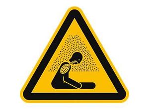4060081039852 - moedel Warnzeichen Warnung vor Erstickungsgefahr nach ISO 7010 W041 Folie selbstklebend Seitenlänge 200 mm