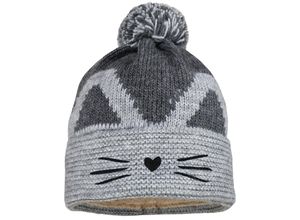 4060109613781 - maximo - Wintermütze MINI CATS in metallmeliert grau Gr49-51