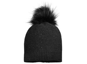 4060109615365 - maximo - Wintermütze KIDS POMPON in schwarz Gr51-53