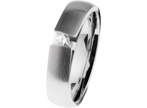 4060267126192 - ERNSTES DESIGN Damen Ring Edelstahl mit Brillant ca 0065 Karat silber