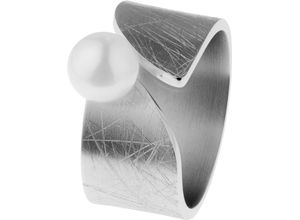 4060267135842 - ERNSTES DESIGN Damen Ring Edelstahl mit Süßwasser-Perle silber