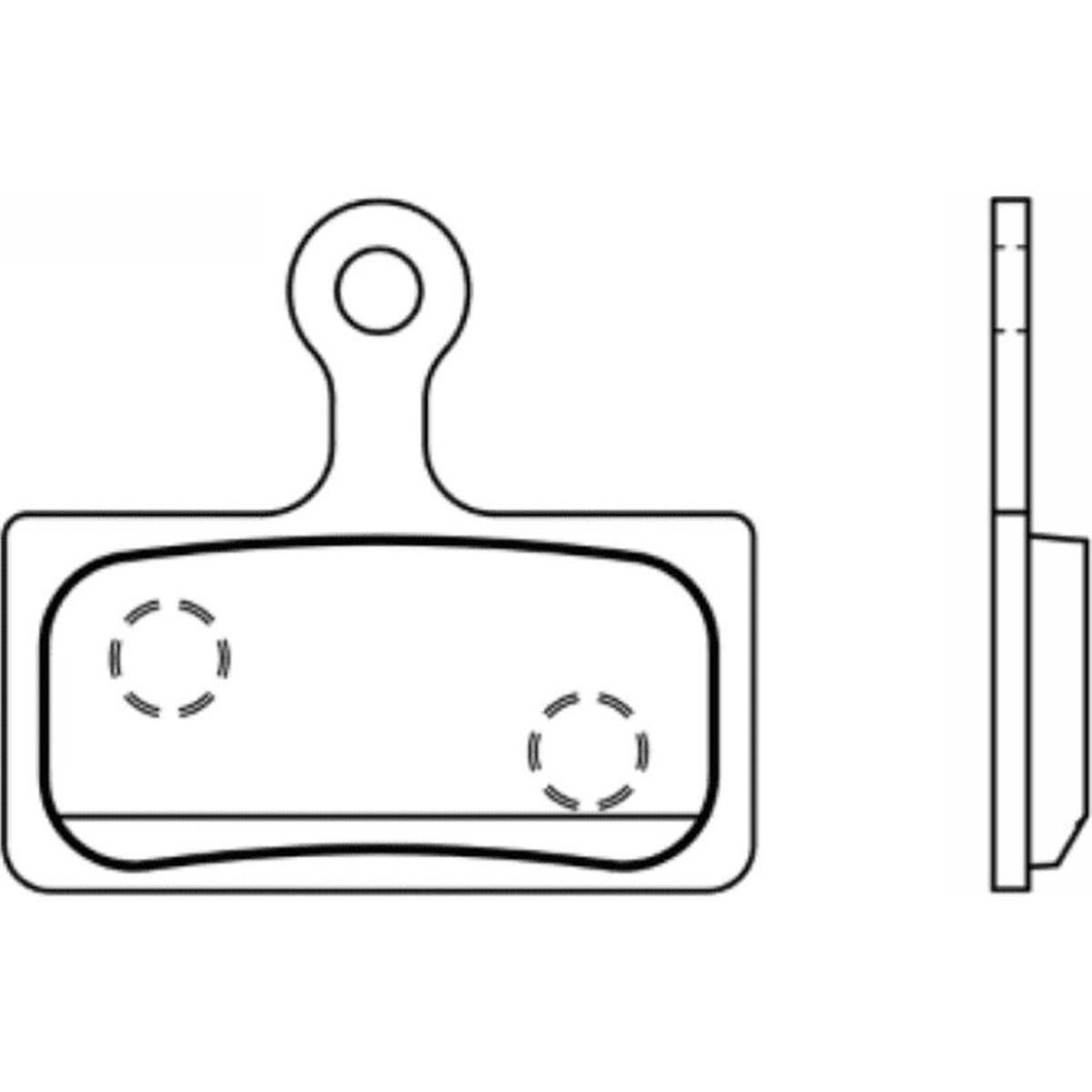 4060426434199 - Paar semi-metallische Bremsbeläge kompatibel mit Shimano XT 2012 und mehr