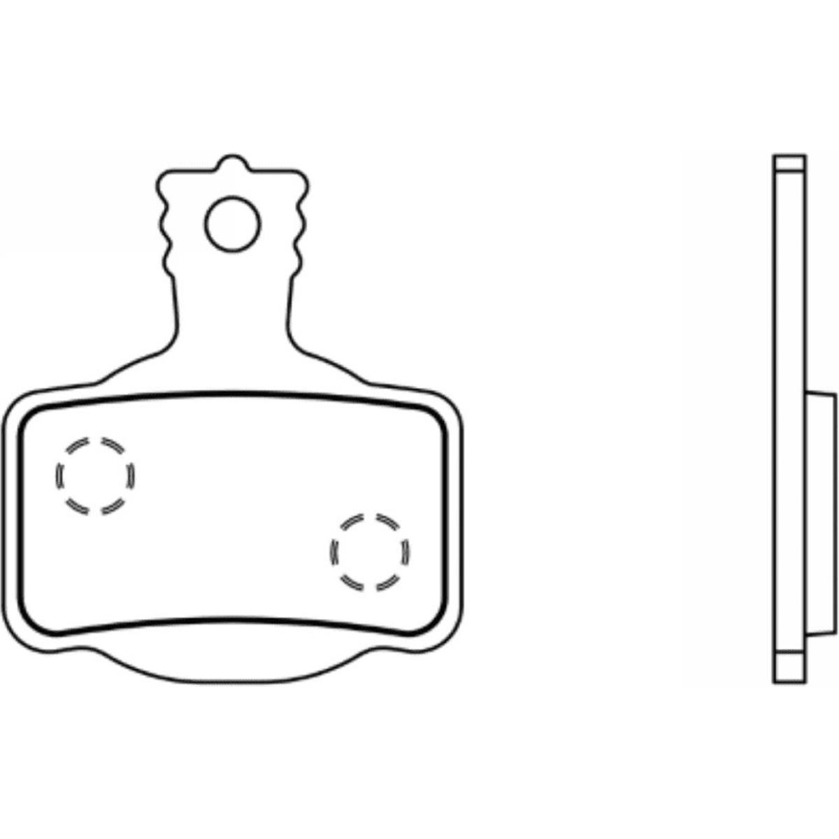 4060426434236 - Paar Semi-Metallische Bremsbeläge für Magura MT4 MT8 Kompatibel mit MT Modellen