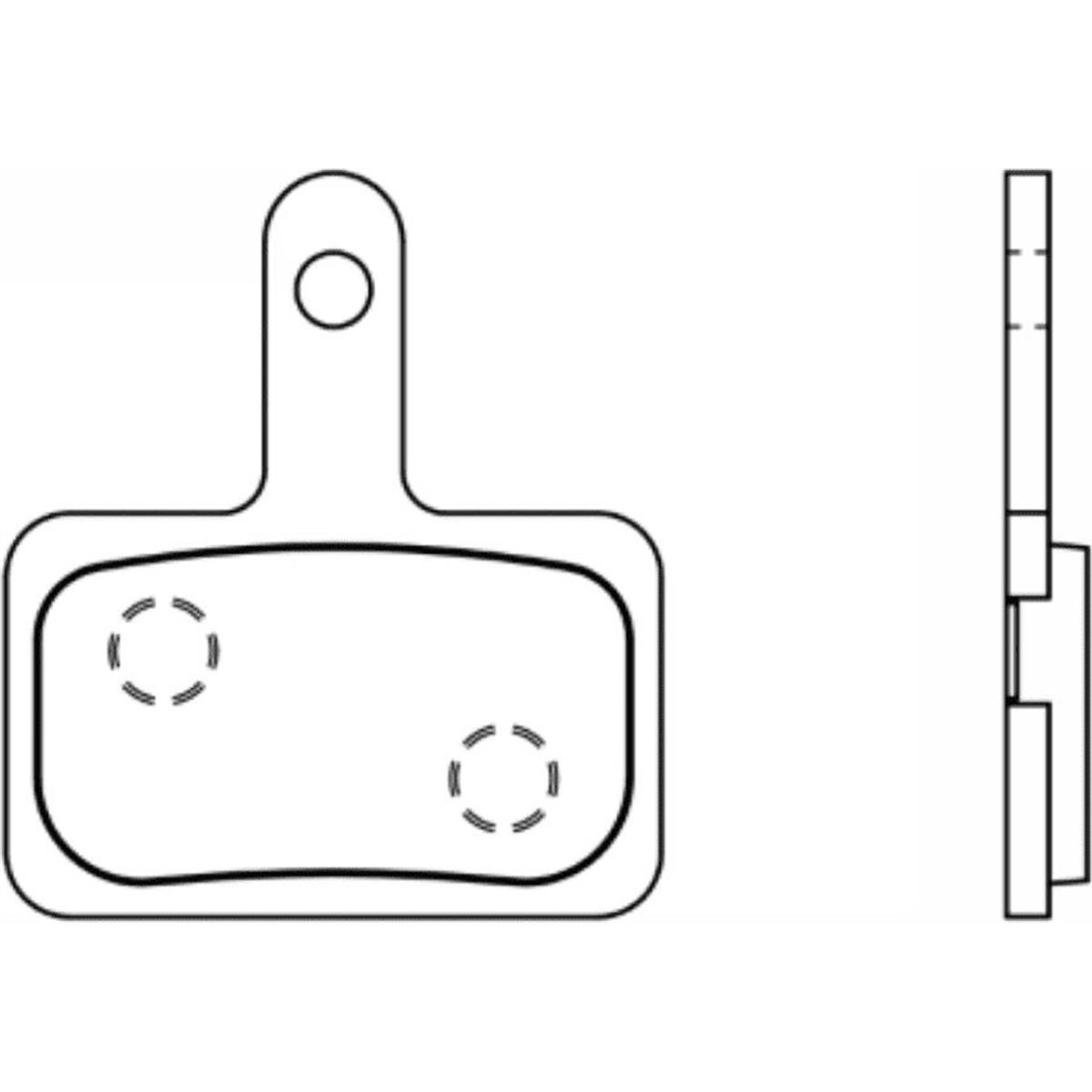 4060426437398 - Halbmetallische Bremsbeläge kompatibel mit Shimano und Tektro für hervorragende Leistung