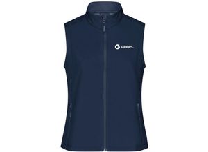 4060439092843 - Softshellweste JN1127 280g qn Gr xl navy mit greipl Brustlogo - James&nicholson