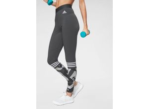 4060507116709 - Große Größen Leggings mit Alloverprint und Streifen anthrazit GrM