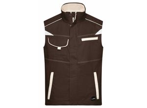 4060539012208 - James & Nicholson Funktionelle Weste im sportlichen Look JN850 Gr 2XL brown stone