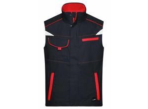 4060539012505 - Funktionelle Weste im sportlichen Look JN850 Gr 2XL carbon red - James&nicholson