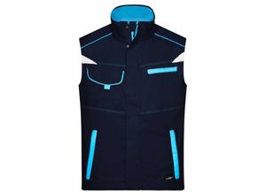 4060539013137 - James&nicholson - Funktionelle Weste im sportlichen Look JN850 Gr 3XL navy turquoise