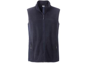 4060539026649 - James&nicholson - jn Mens Workwear Fleece Vest JN856 100%PES navy navy Größe s