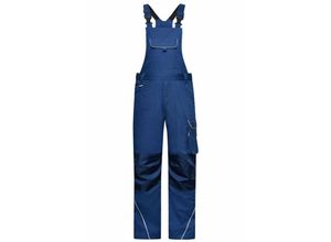 4060539342121 - James&nicholson - funktionelle Latzhose JN879 Gr 48 dark-royal