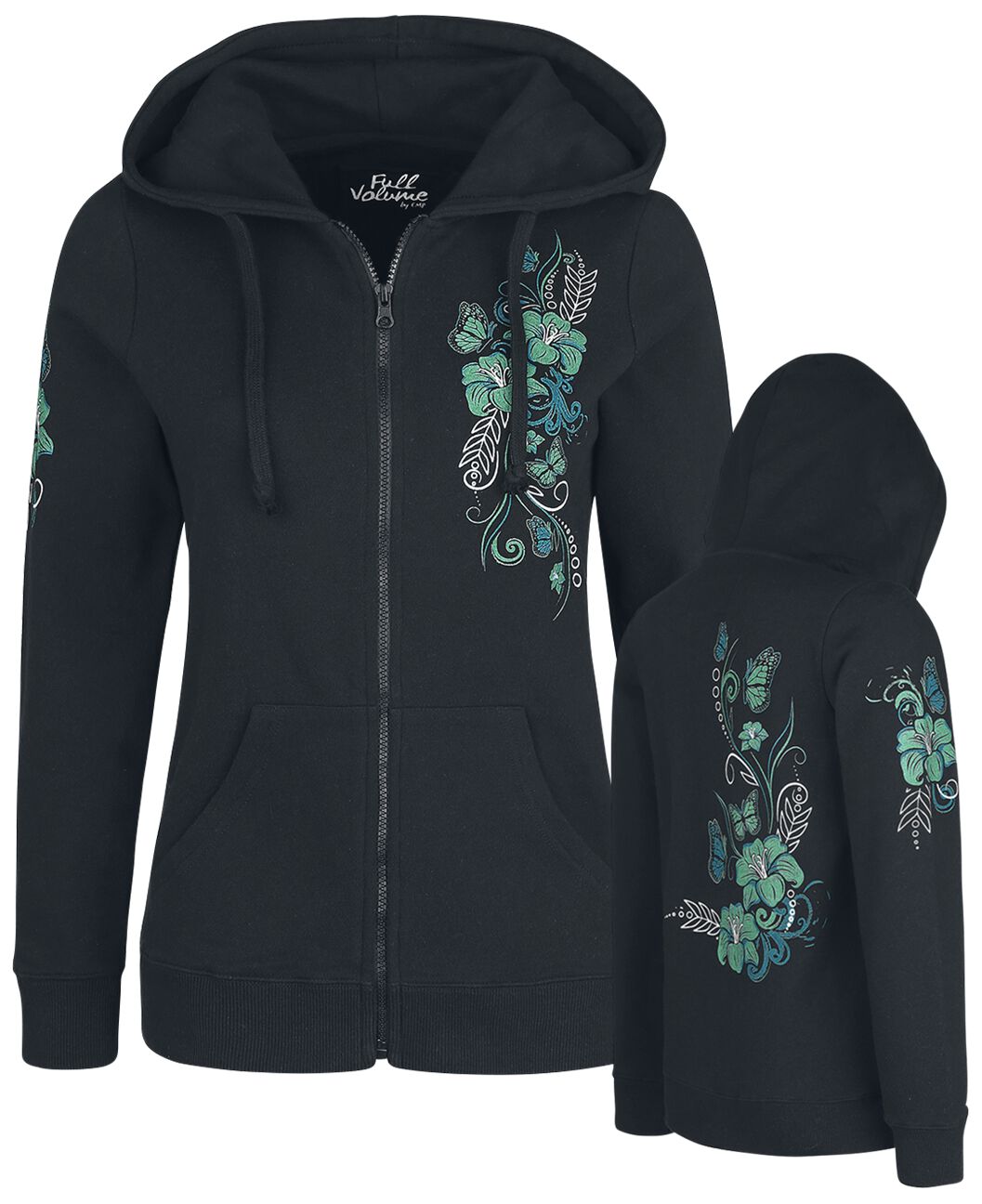 4060587056995 - Freaking Out Loud Kapuzenjacke schwarz in XL