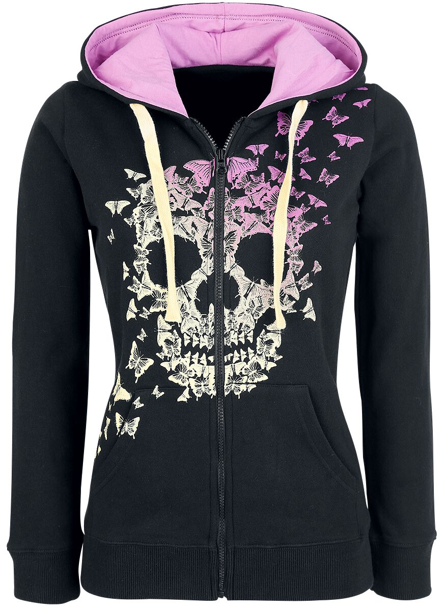 4060587090517 - Freaking Out Loud Kapuzenjacke schwarz in XL