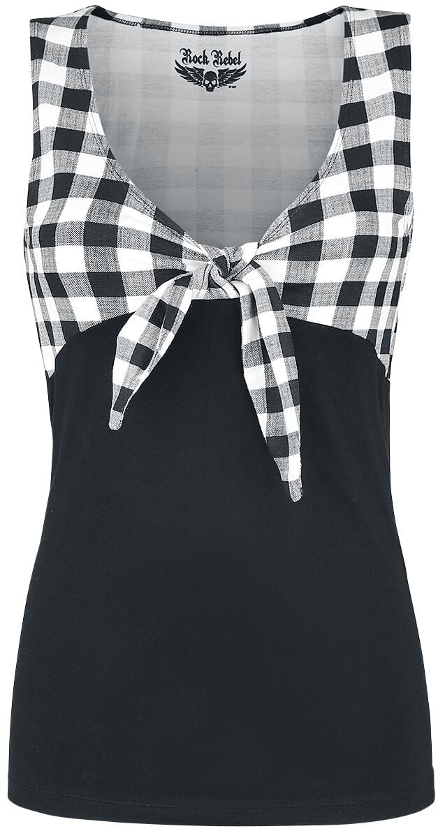 4060587129040 - Shes Deadly Top schwarz weiß in 4XL 4060587129040 - Shes Deadly Top schwarz weiß in 4XL