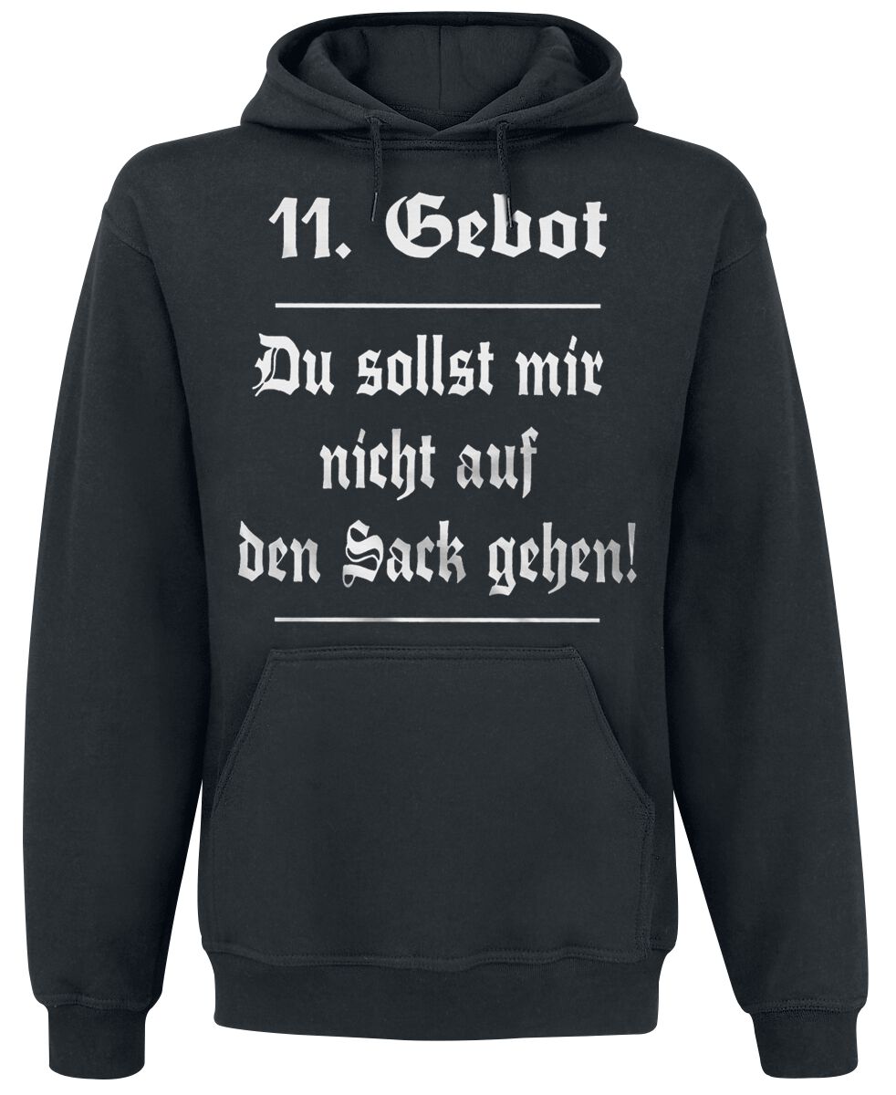 4060587169114 - Sprüche 11 Gebot Kapuzenpullover schwarz in L 4060587169114 - Sprüche 11 Gebot Kapuzenpullover schwarz in L