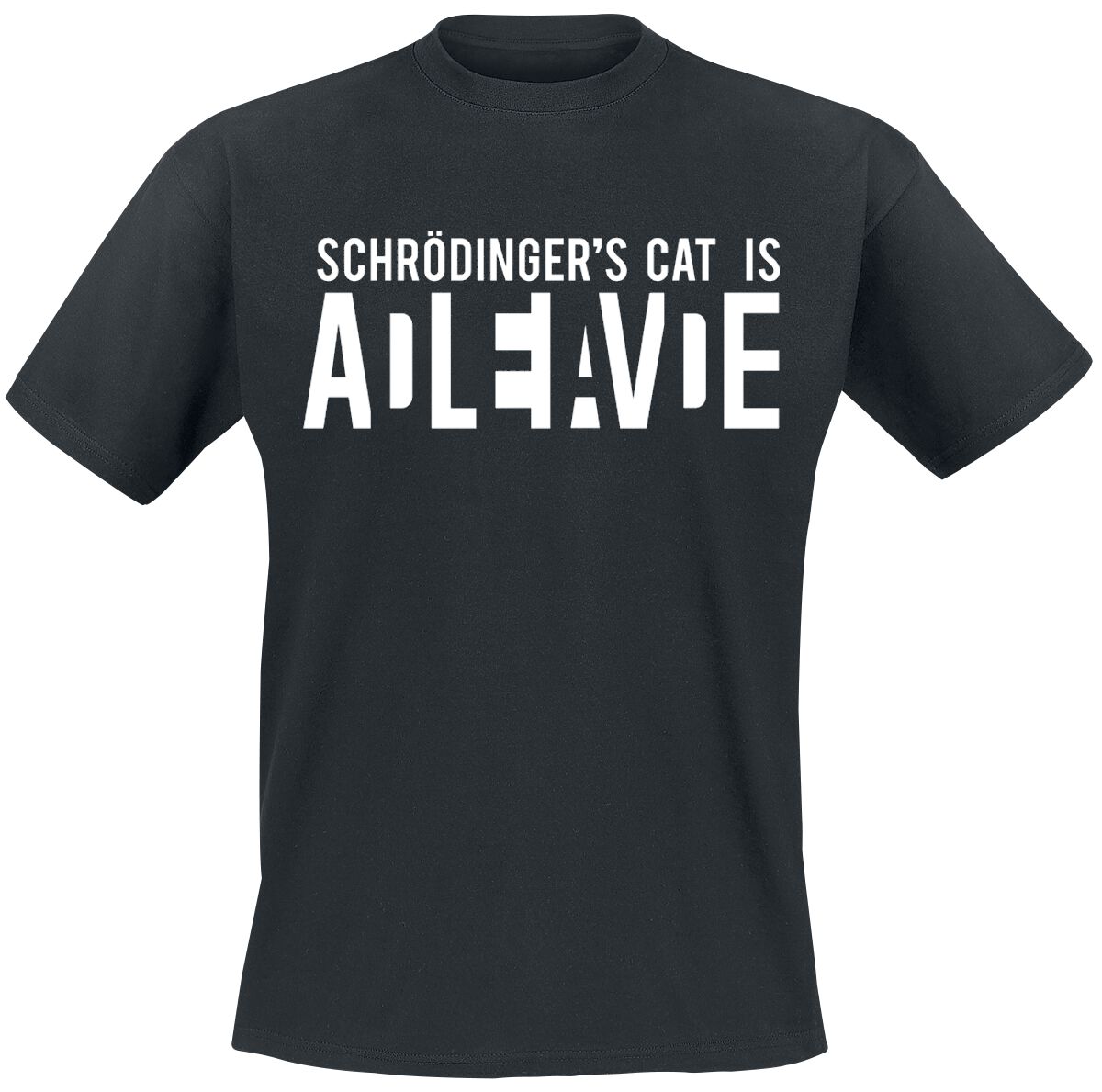 4060587204778 - Tierisch Schrödingers Cat Is Alive T-Shirt schwarz