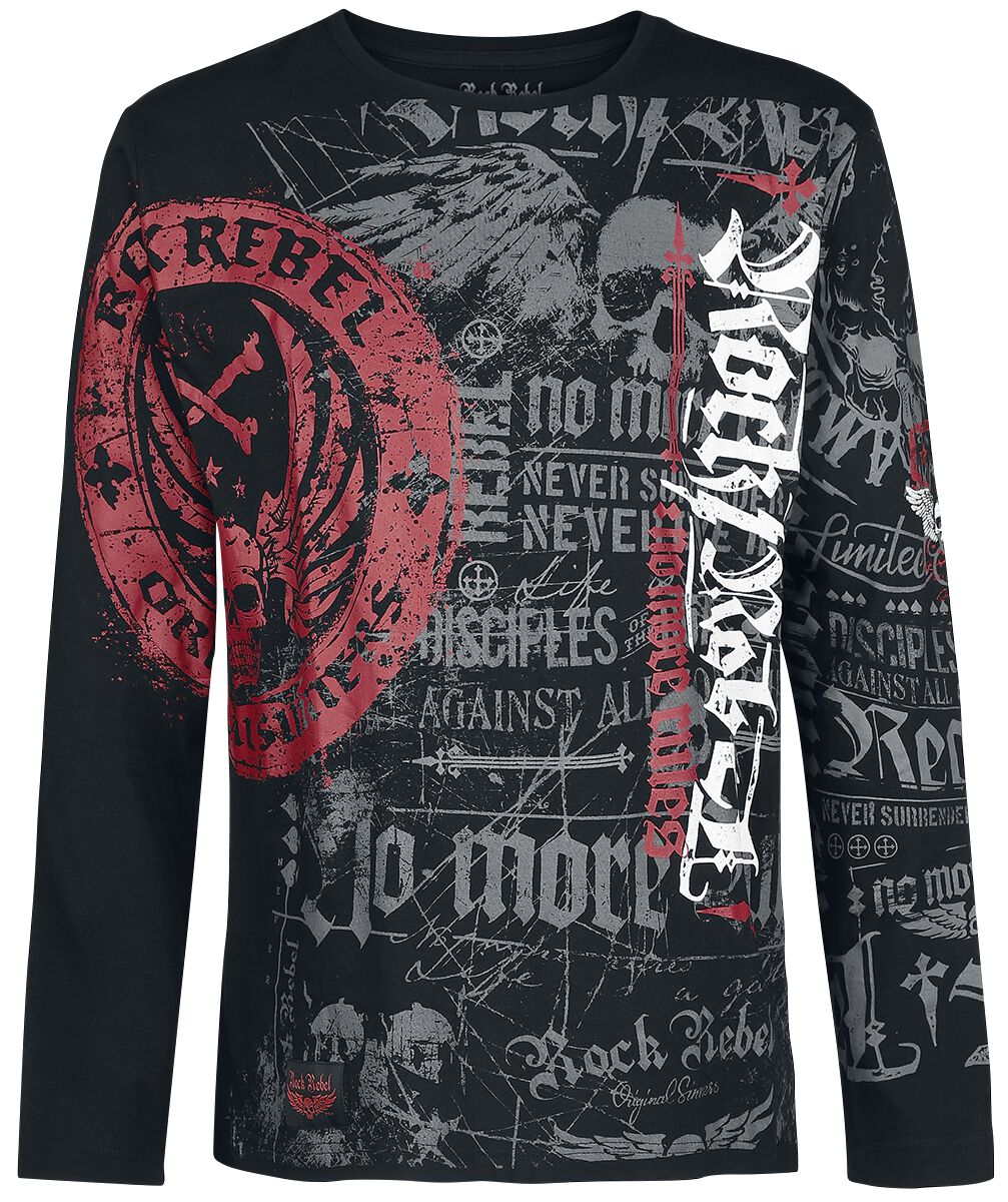 4060587226503 - Rock And Roll Dreams Come Through Langarmshirt schwarz in M 4060587226503 - Rock And Roll Dreams Come Through Langarmshirt schwarz in M