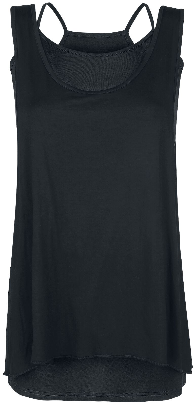 4060587258818 - Two in One Dress Kurzes Kleid schwarz in S 4060587258818 - Two in One Dress Kurzes Kleid schwarz in S